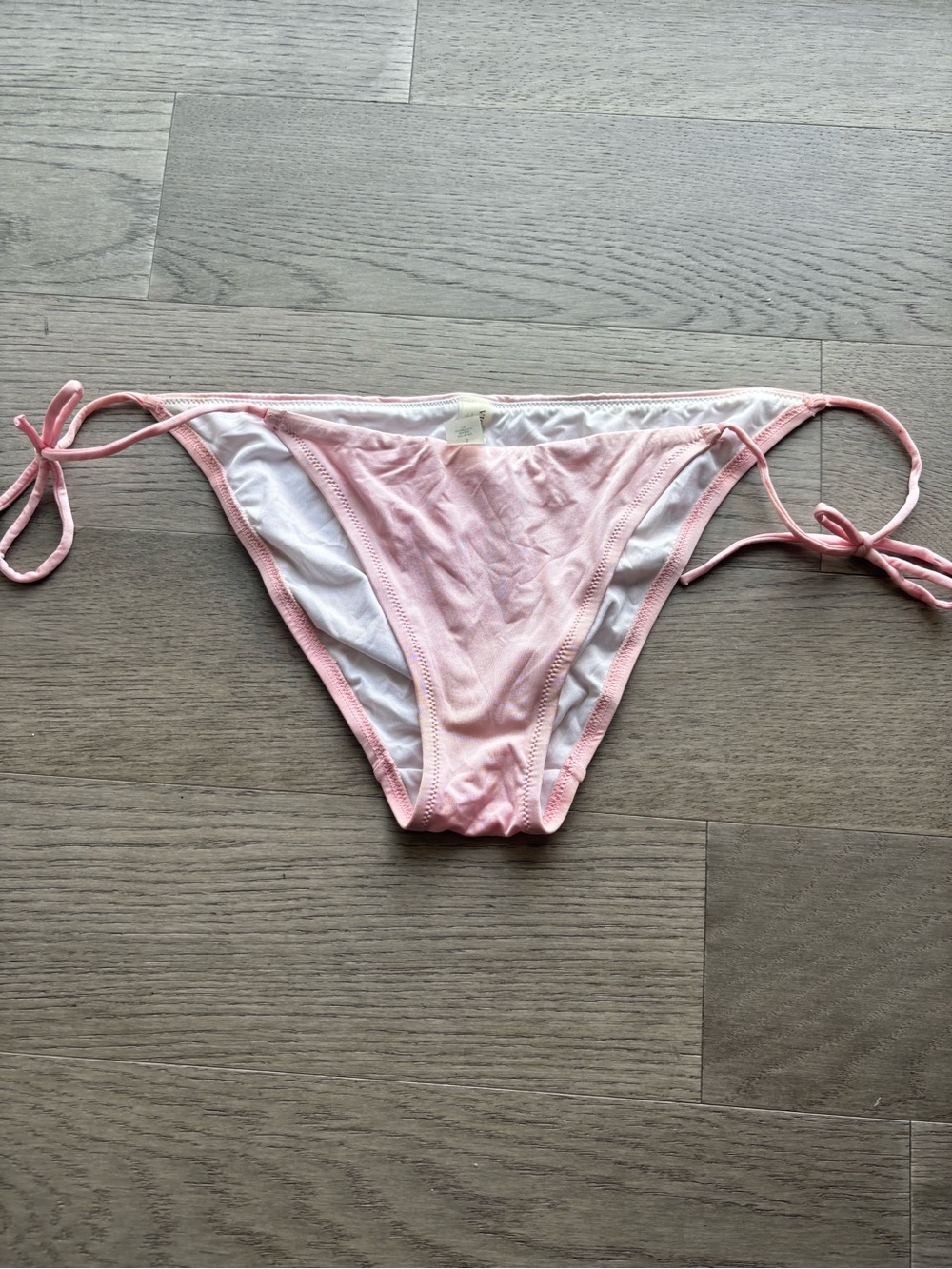 Victoria's Secret Light Pink Tie-Side Bikini Bottoms